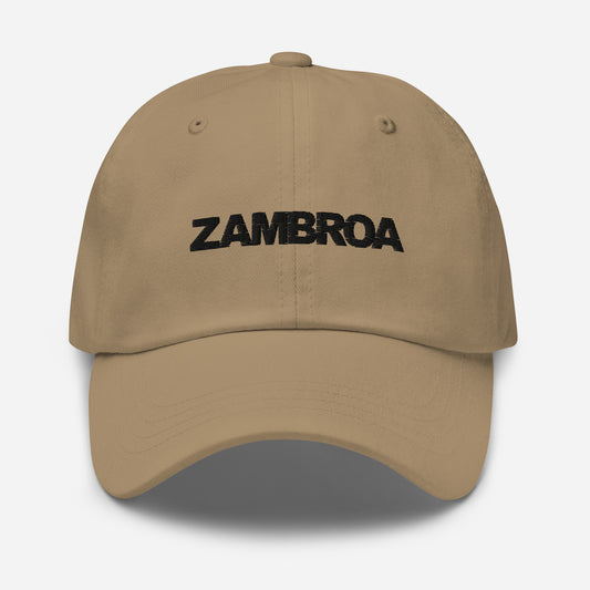 ZAMBROA Dad Hat (Black Logo)